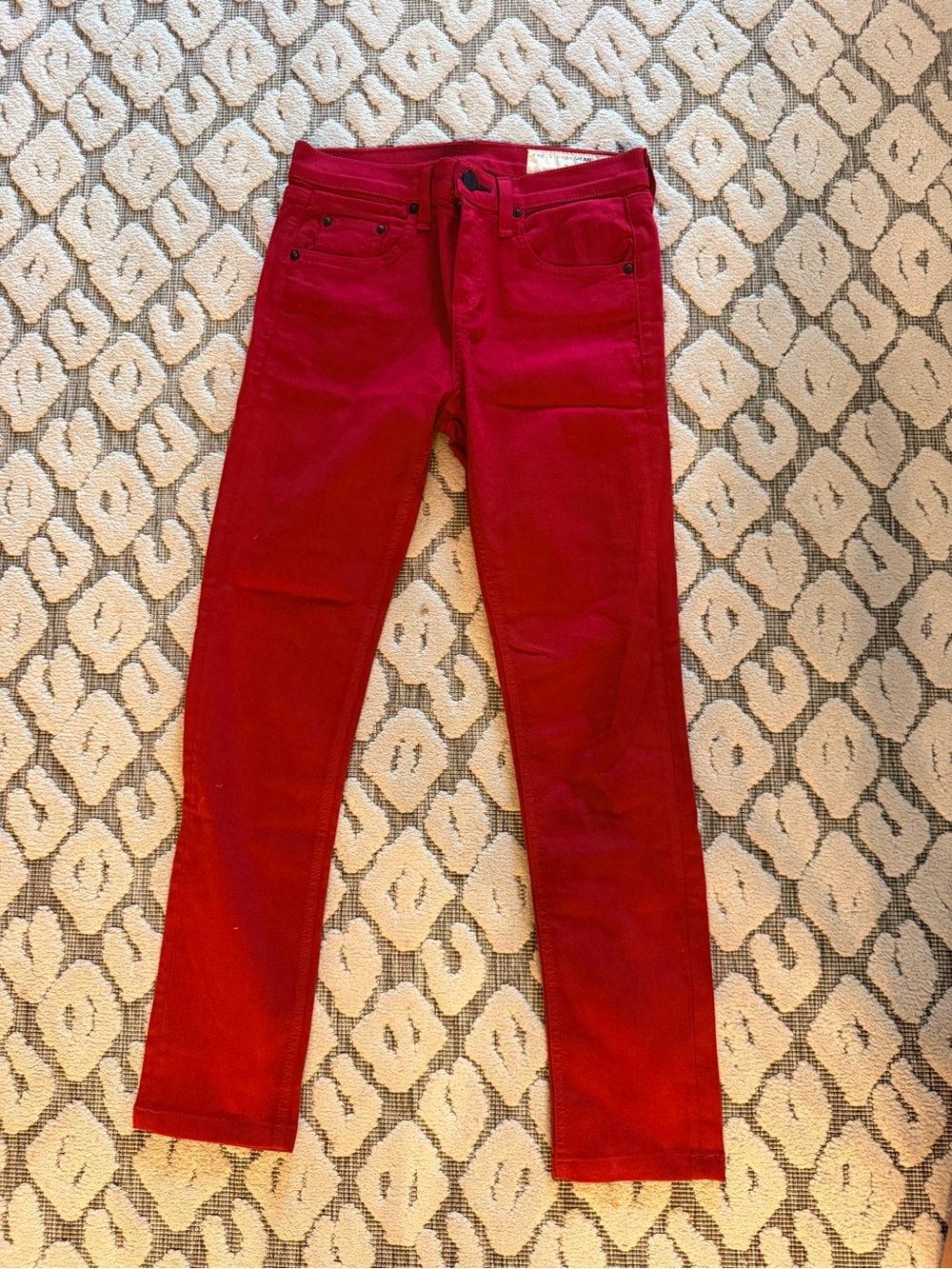 Rag&bone Red Women's Slim Fit Jeans